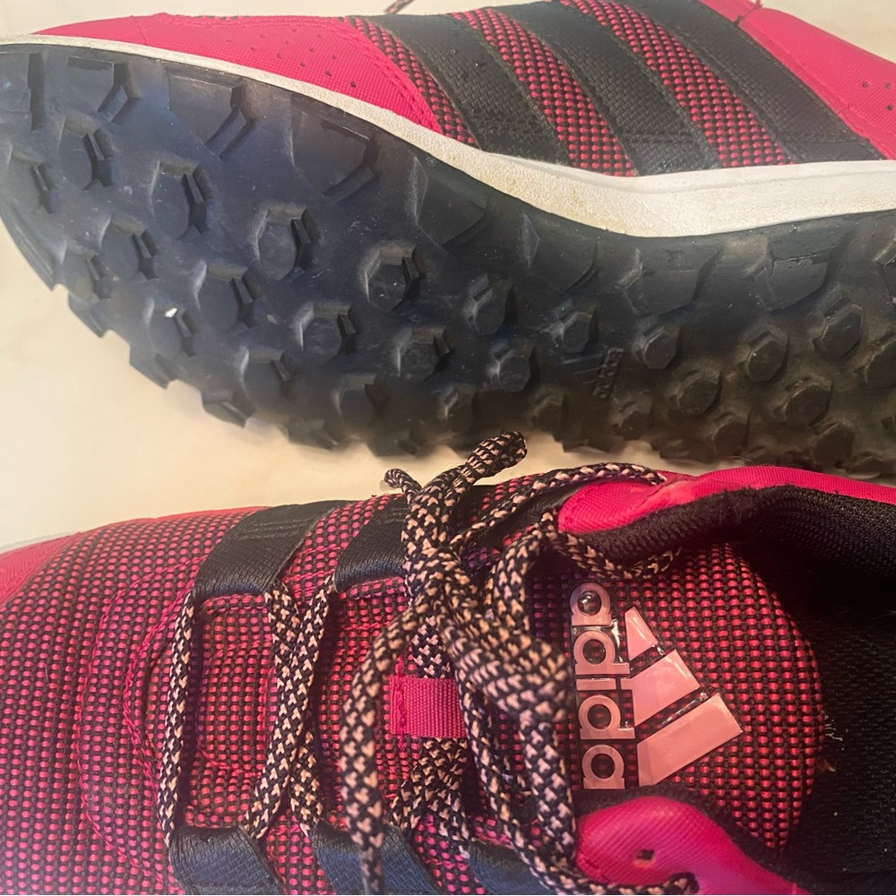 Adidas Pink and Black Running Shoes